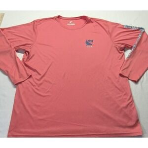 Coastal Conservation Association men's pink long sleeve outdoor shirt sz. 2XL